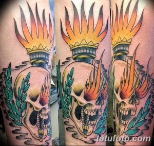 фото рисунок тату факел от 07.02.2018 №175 - torch tattoo - tatufoto.com