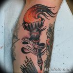 фото рисунок тату факел от 07.02.2018 №178 - torch tattoo - tatufoto.com