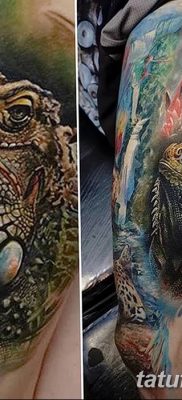 фото тату Игуана от 09.02.2018 №005 — Iguana tattoo — tatufoto.com