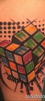 фото тату Кубик Рубика от 24.02.2018 №014 — tattoo Rubik’s Cube — tatufoto.com