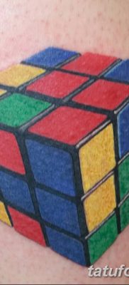 фото тату Кубик Рубика от 24.02.2018 №028 — tattoo Rubik’s Cube — tatufoto.com