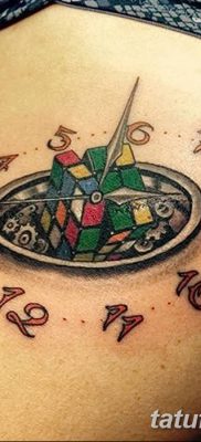 фото тату Кубик Рубика от 24.02.2018 №036 — tattoo Rubik’s Cube — tatufoto.com