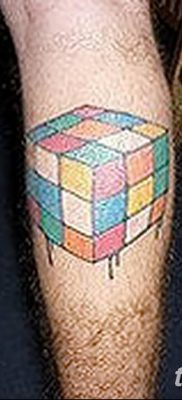 фото тату Кубик Рубика от 24.02.2018 №050 — tattoo Rubik’s Cube — tatufoto.com