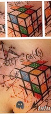 фото тату Кубик Рубика от 24.02.2018 №051 — tattoo Rubik’s Cube — tatufoto.com