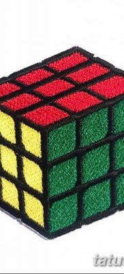 фото тату Кубик Рубика от 24.02.2018 №064 — tattoo Rubik’s Cube — tatufoto.com