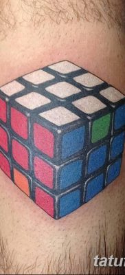 фото тату Кубик Рубика от 24.02.2018 №080 — tattoo Rubik’s Cube — tatufoto.com