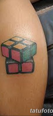 фото тату Кубик Рубика от 24.02.2018 №085 — tattoo Rubik’s Cube — tatufoto.com