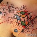 фото тату Кубик Рубика от 24.02.2018 №121 - tattoo Rubik's Cube - tatufoto.com