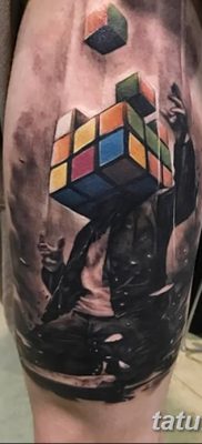 фото тату Кубик Рубика от 24.02.2018 №143 — tattoo Rubik’s Cube — tatufoto.com