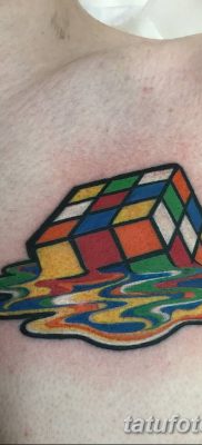 фото тату Кубик Рубика от 24.02.2018 №146 — tattoo Rubik’s Cube — tatufoto.com