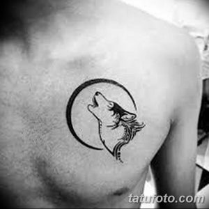 фото тату белый волк от 07.02.2018 №017 - white wolf tattoo - tatufoto.com