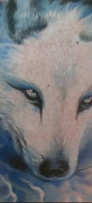 фото тату белый волк от 07.02.2018 №022 — white wolf tattoo — tatufoto.com