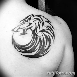 фото тату белый волк от 07.02.2018 №024 - white wolf tattoo - tatufoto.com