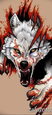 фото тату белый волк от 07.02.2018 №033 — white wolf tattoo — tatufoto.com