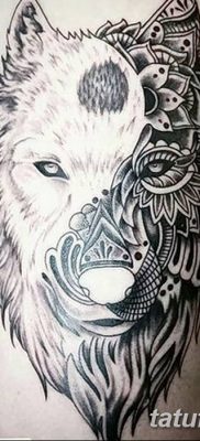 фото тату белый волк от 07.02.2018 №038 — white wolf tattoo — tatufoto.com