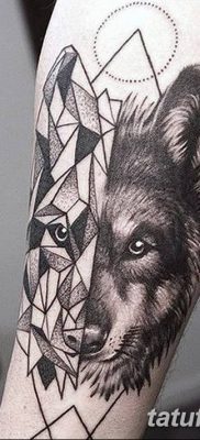 фото тату белый волк от 07.02.2018 №041 — white wolf tattoo — tatufoto.com