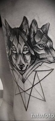фото тату белый волк от 07.02.2018 №044 — white wolf tattoo — tatufoto.com