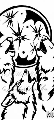 фото тату белый волк от 07.02.2018 №045 — white wolf tattoo — tatufoto.com