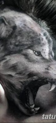 фото тату белый волк от 07.02.2018 №056 — white wolf tattoo — tatufoto.com