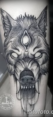 фото тату белый волк от 07.02.2018 №064 — white wolf tattoo — tatufoto.com