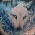 фото тату белый волк от 07.02.2018 №069 - white wolf tattoo - tatufoto.com