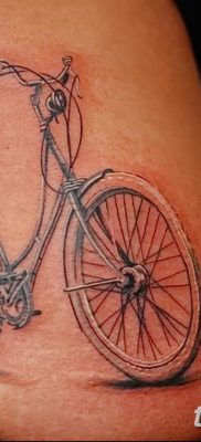фото тату велосипед от 10.02.2018 №015 — tattoo bicycle — tatufoto.com
