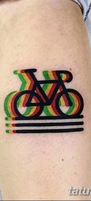 фото тату велосипед от 10.02.2018 №043 — tattoo bicycle — tatufoto.com