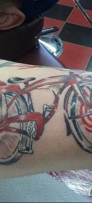 фото тату велосипед от 10.02.2018 №046 — tattoo bicycle — tatufoto.com