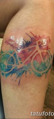 фото тату велосипед от 10.02.2018 №063 — tattoo bicycle — tatufoto.com