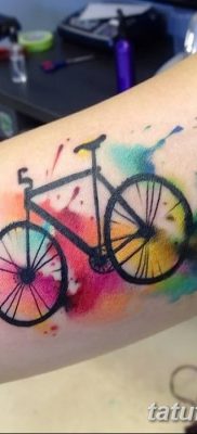 фото тату велосипед от 10.02.2018 №070 — tattoo bicycle — tatufoto.com