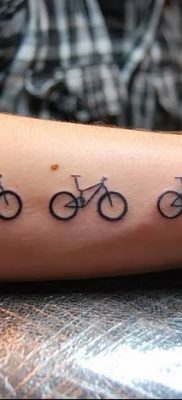 фото тату велосипед от 10.02.2018 №071 — tattoo bicycle — tatufoto.com
