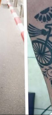 фото тату велосипед от 10.02.2018 №072 — tattoo bicycle — tatufoto.com