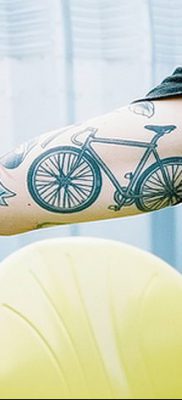 фото тату велосипед от 10.02.2018 №073 — tattoo bicycle — tatufoto.com