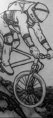 фото тату велосипед от 10.02.2018 №142 — tattoo bicycle — tatufoto.com