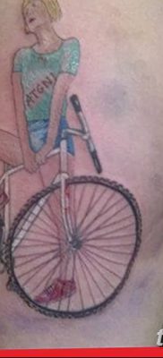 фото тату велосипед от 10.02.2018 №161 — tattoo bicycle — tatufoto.com