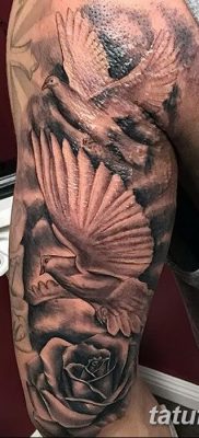 фото тату голубки от 02.02.2018 №003 — tattoo of the dove — tatufoto.com