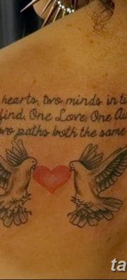 фото тату голубки от 02.02.2018 №004 — tattoo of the dove — tatufoto.com
