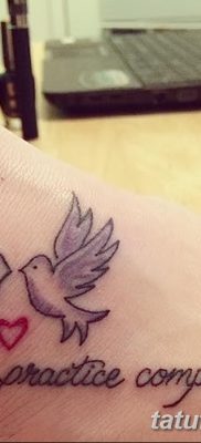 фото тату голубки от 02.02.2018 №015 — tattoo of the dove — tatufoto.com