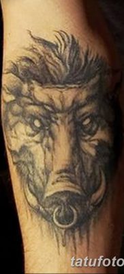 фото тату кабан от 12.02.2018 №011 — tattoo boar — tatufoto.com
