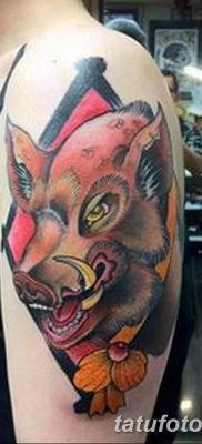 фото тату кабан от 12.02.2018 №020 — tattoo boar — tatufoto.com