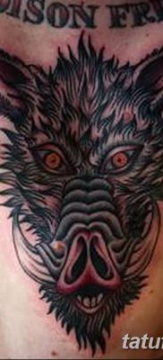 фото тату кабан от 12.02.2018 №029 — tattoo boar — tatufoto.com