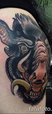 фото тату кабан от 12.02.2018 №042 — tattoo boar — tatufoto.com