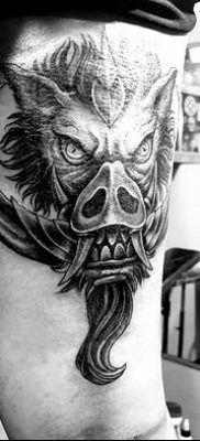 фото тату кабан от 12.02.2018 №049 — tattoo boar — tatufoto.com