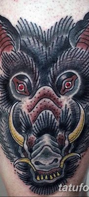 фото тату кабан от 12.02.2018 №050 — tattoo boar — tatufoto.com