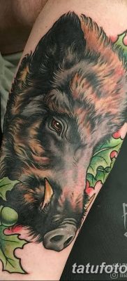 фото тату кабан от 12.02.2018 №052 — tattoo boar — tatufoto.com