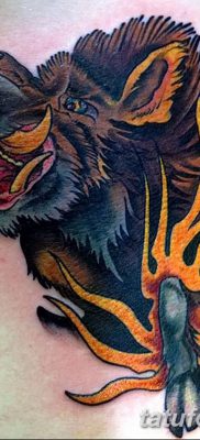 фото тату кабан от 12.02.2018 №053 — tattoo boar — tatufoto.com