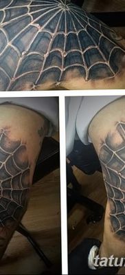 фото тату паутина на локте от 06.02.2018 №005 — tattoo spider web on elbow — tatufoto.com