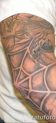 фото тату паутина на локте от 06.02.2018 №007 — tattoo spider web on elbow — tatufoto.com