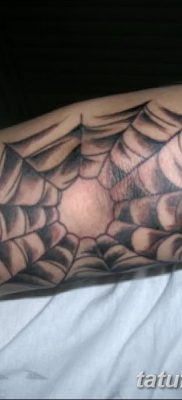 фото тату паутина на локте от 06.02.2018 №023 — tattoo spider web on elbow — tatufoto.com