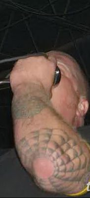 фото тату паутина на локте от 06.02.2018 №043 — tattoo spider web on elbow — tatufoto.com